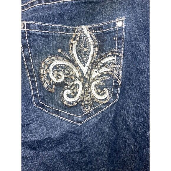 Avenue Denim Plus Size 24‎ Skinny Detailed Pockets Stretch - Picture 1 of 8